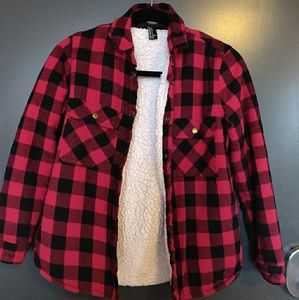 Plaid winter jacket